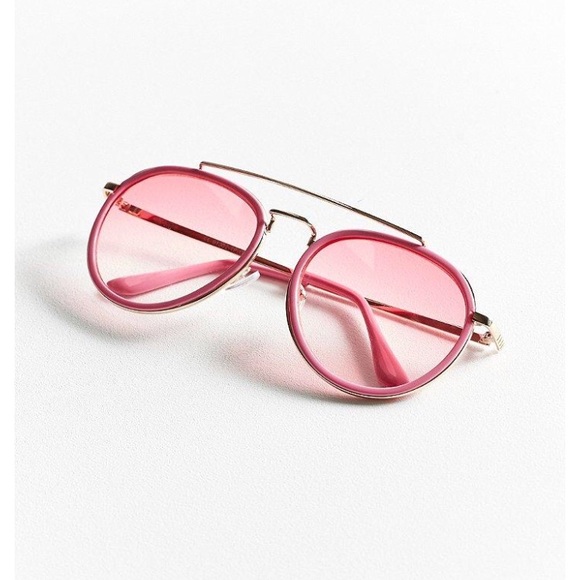 Urban Outfitters Accessories - Flamingo Pink Aviator Sunnies